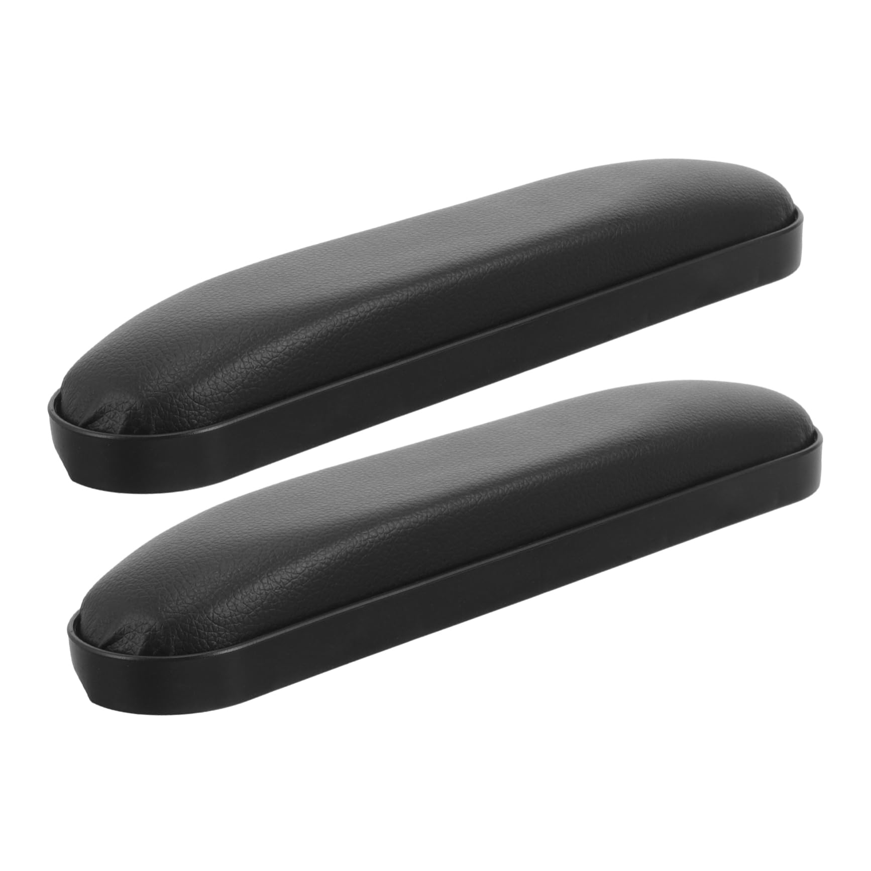 2 Piezas Pasamanos adulto accesorios para sillas de ruedas cojines descansar acolchado soporte para almohadillas de descanso partes sillas ruedas cuero Negro