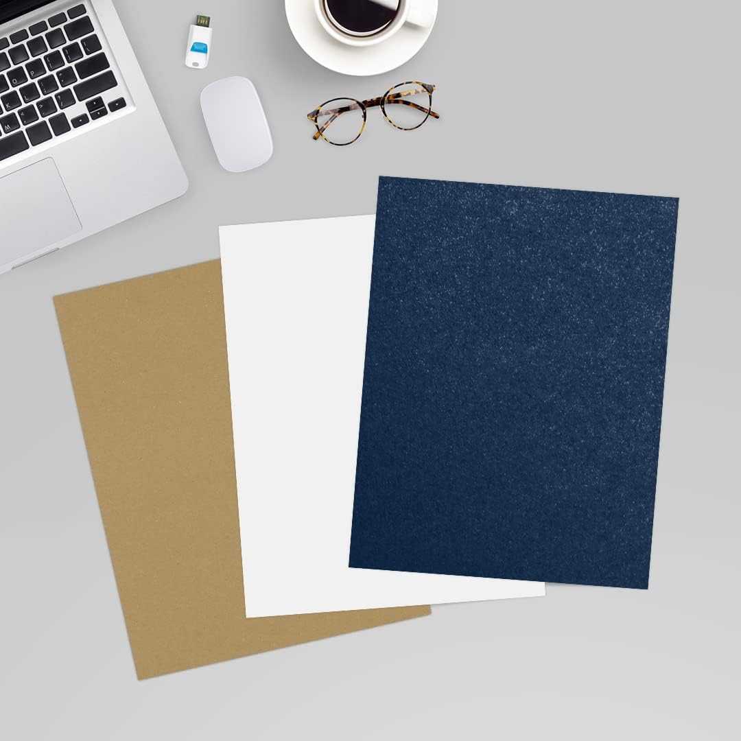 LUXPaper 8.5" x 11" Cardstock | Letter Size | Lapis Metallic - Stardream | 105lb. Cover (192lb. Text) | 50 Qty