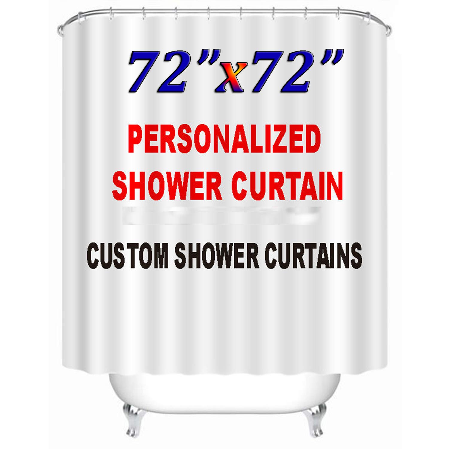 Ponk Design Funny Bath Curtain by Yourself Decorative Fabric Shower Curtains for Bathroom,Personalized Shower Gifts