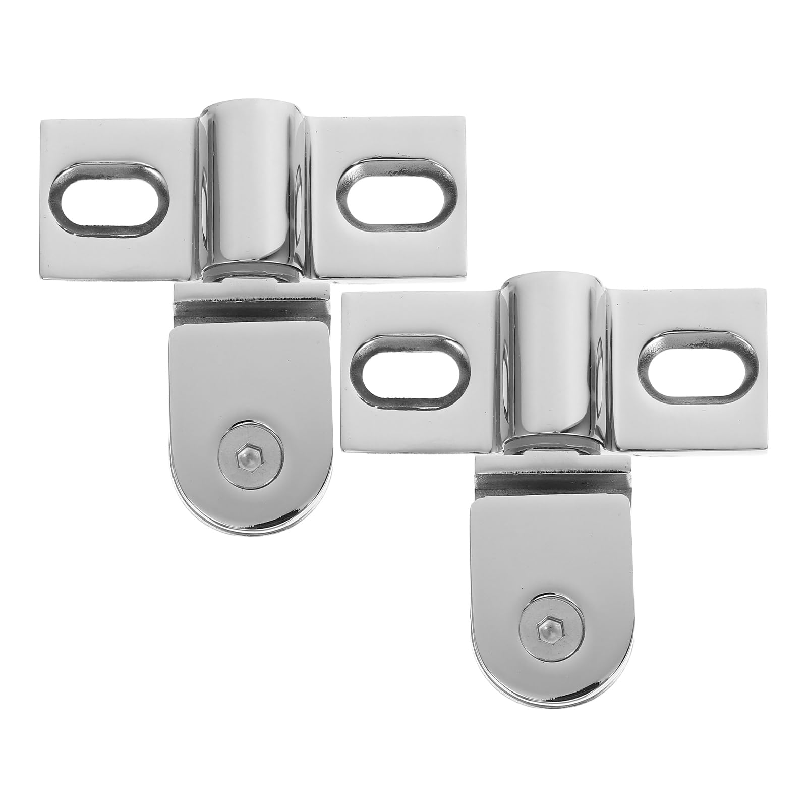 Charnière de douche en inox pour stabiliser une porte en verre sans cadre vibrante