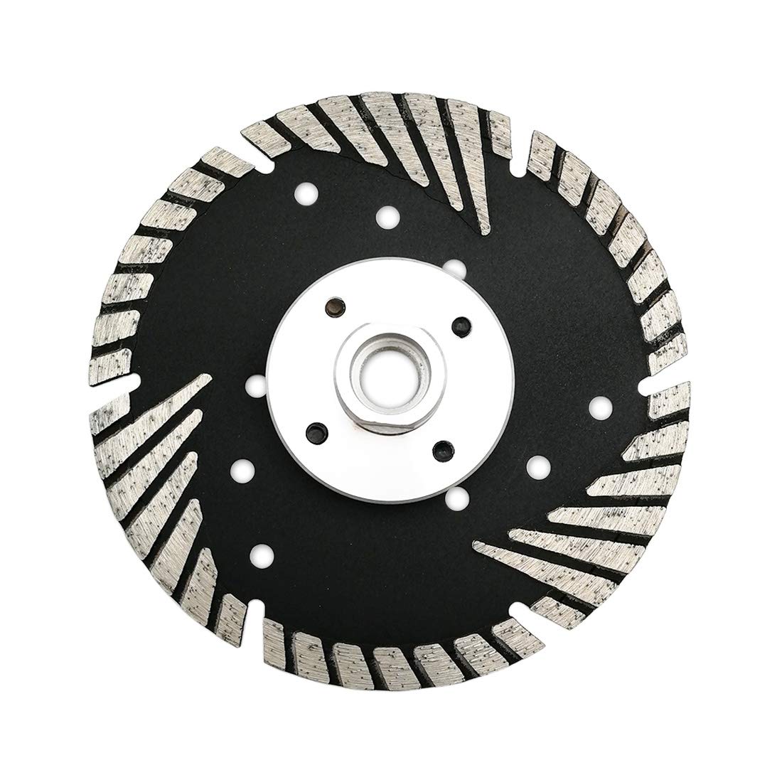 SHDIATOOL Diamentowe ostrze do cięcia z turboskośną ochroną zęby 2 szt. 125 mm x M14 do betonowej cegły granitowej marmuru muru