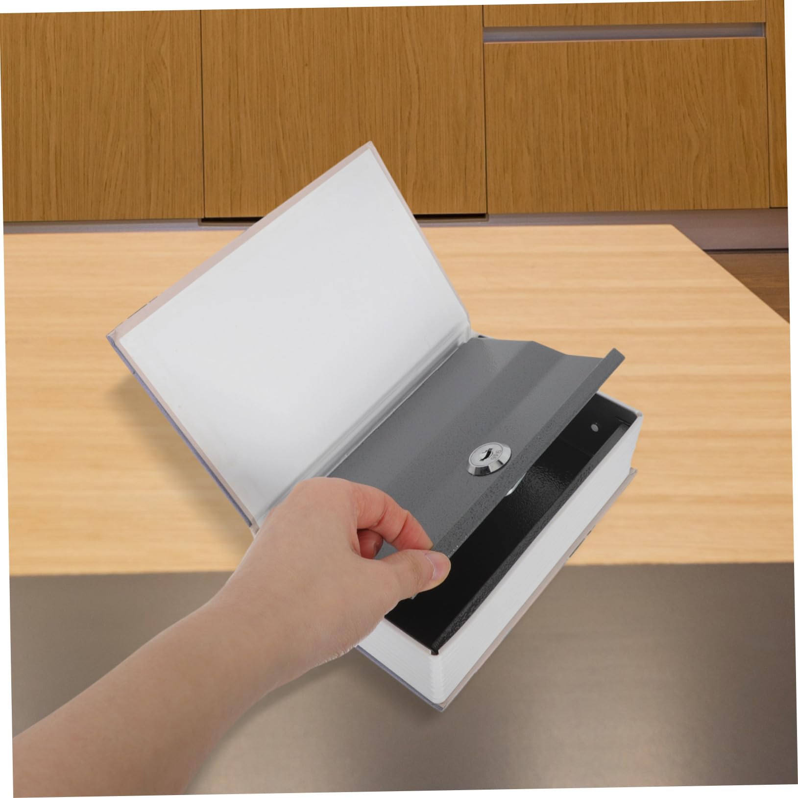 Buchtresor Satz Simulation Buch Safe mit Zahlenschloss Sicherheitsbox aus Stahl für Zuhause Büro Reise Hohler Geldtresor im Bücherregal Versteck