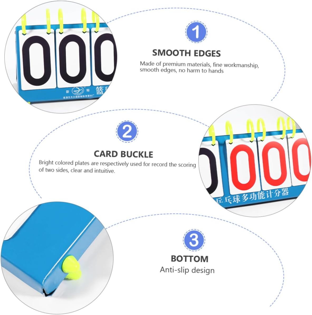 Basketball Game Scorer Table Scoreboard Flipper Score Keeper for Sports Easy to Read
