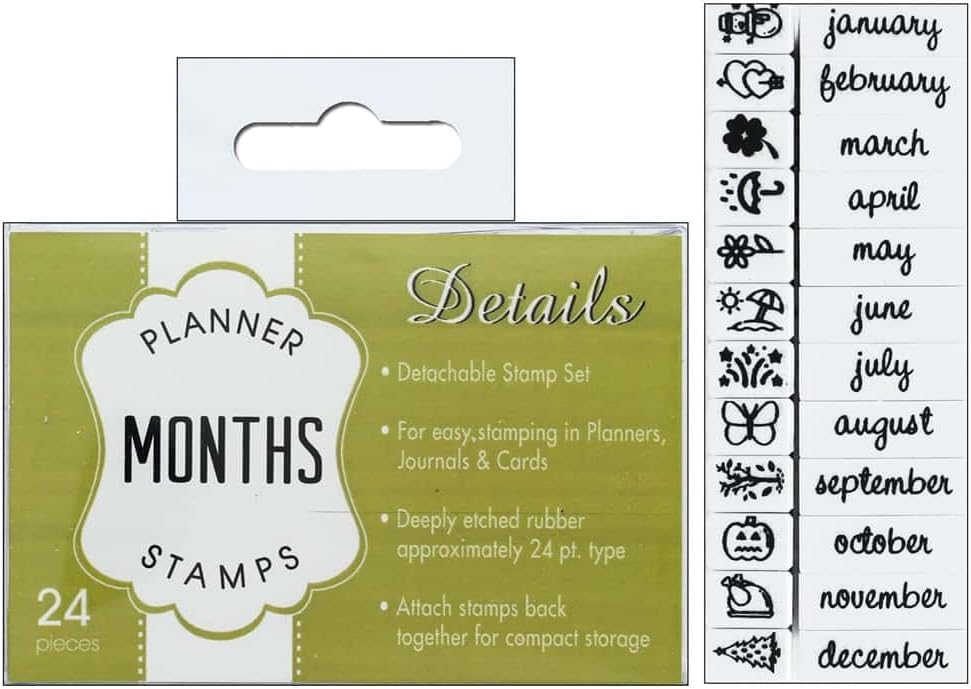 CU-07991 Months Planner Stamp Set