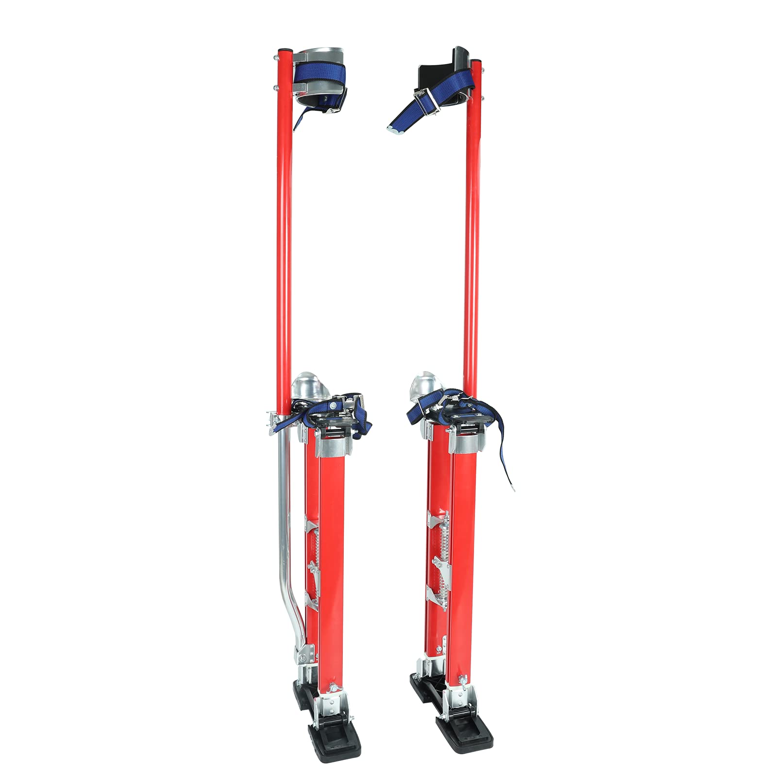 24 inch - 40 inch Professional Grade Adjustable Drywall Stilts Taping Paint Stilt Aluminum Tool Stilt for Painting Painter Taping Red