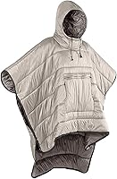 Vista 1 de Manta térmica con capucha acolchada y cálida, saco de dormir ligero para unisex, color beige, Beige