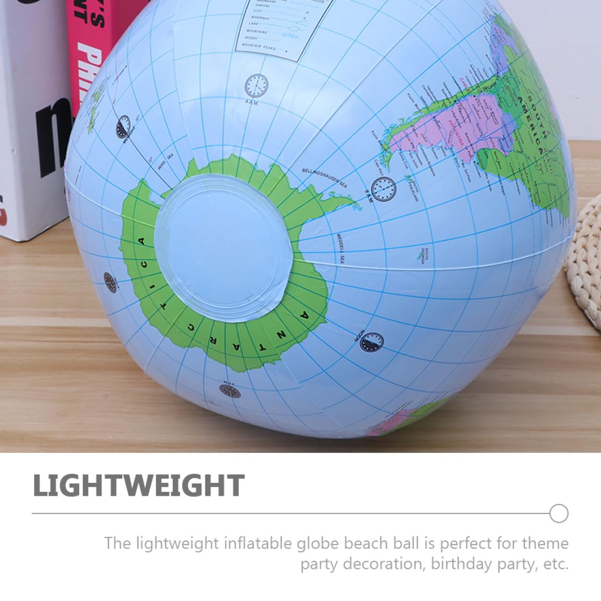 Artibetter Palloni da Spiaggia Gonfiabili a Forma di Globo 8 Pezzi in Pvc Sicuro 30 Cm per Piscina e Spiaggia Giocattolo Estivo Galleggiante per Feste e Attività Outdoor