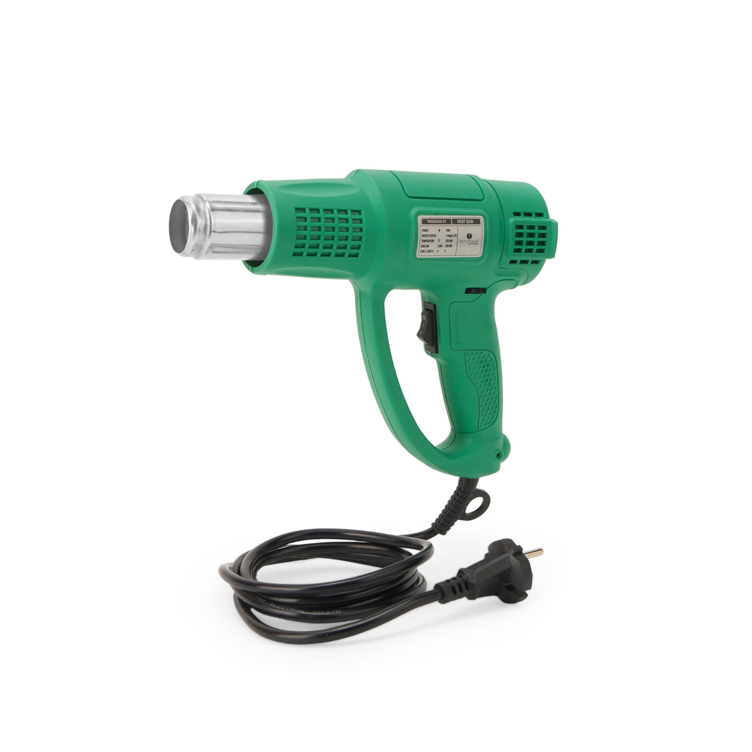 - 2000W High Speed Heat Gun Machine Variable Speed | Dual Temperature 50°C - 650°C | Copper Motor | Hot Air Gun Machine for Electronic Tasks, Paint Removing, Shrink Wrapping