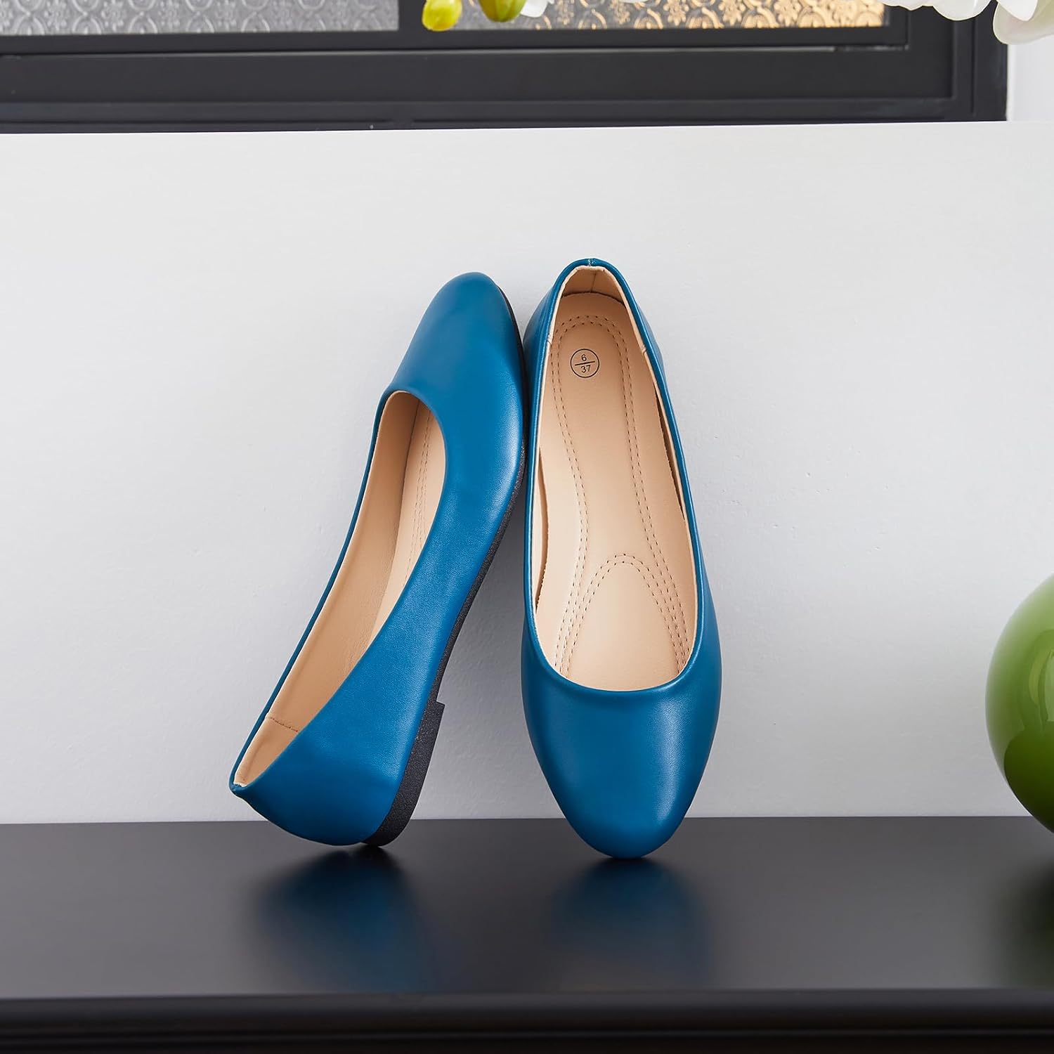 Hash Bubbie Women's Flats Shoes Ballet Flats Dress Shoes Comfortable PU Leather Slip on Shoes for Women - Image 7