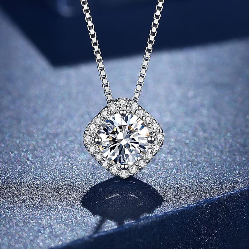 Collier en moissanite de couleur D et argent 925 - 4