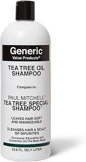 Generic Value Products Tea Tree Oil Shampoo, Leaves Hair Soft and Manageable, Leaves Scalp Clean and Tingling, Adds Vitali...