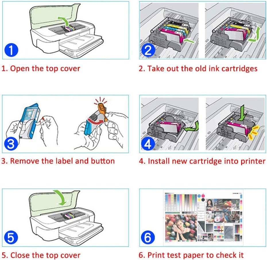 Non-OEM Ink Cartridges Fits For HP 364XL Photosmart 5515 552 7510 6510 7520 Lot