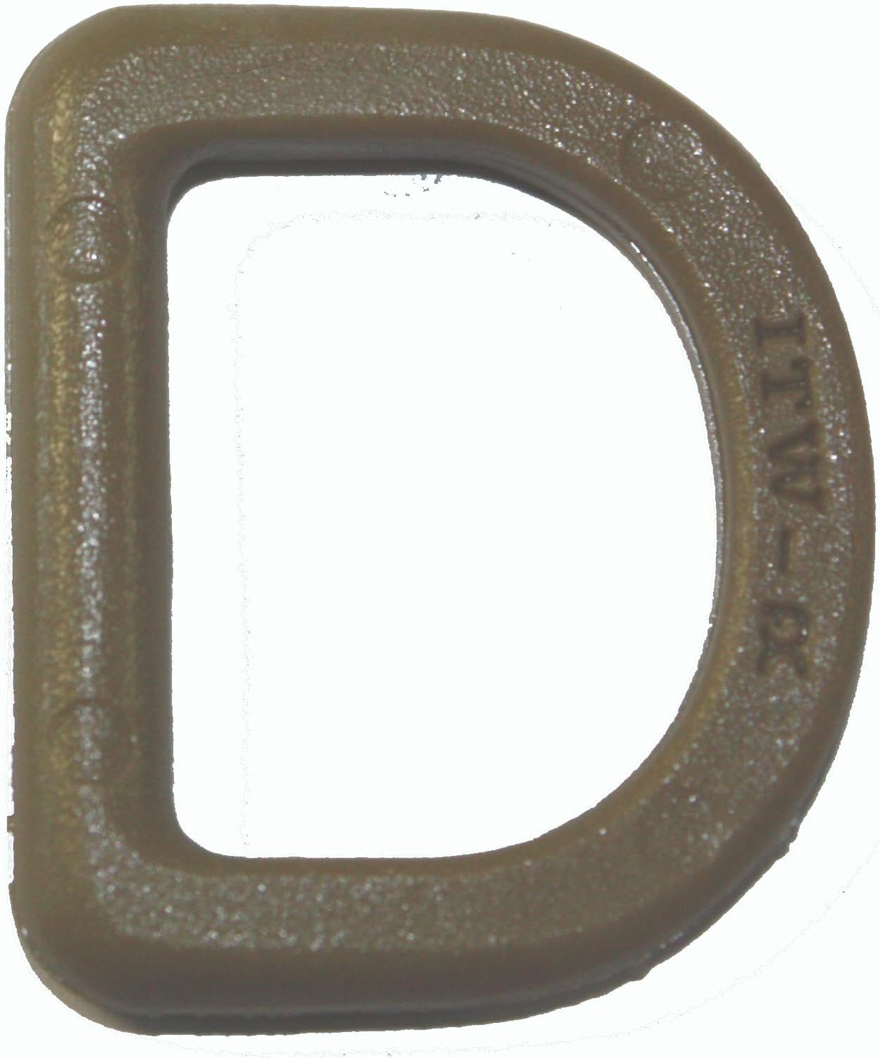 'D' Ring 25mm wide ITW Tan for Military Tactical Webbing #1522.