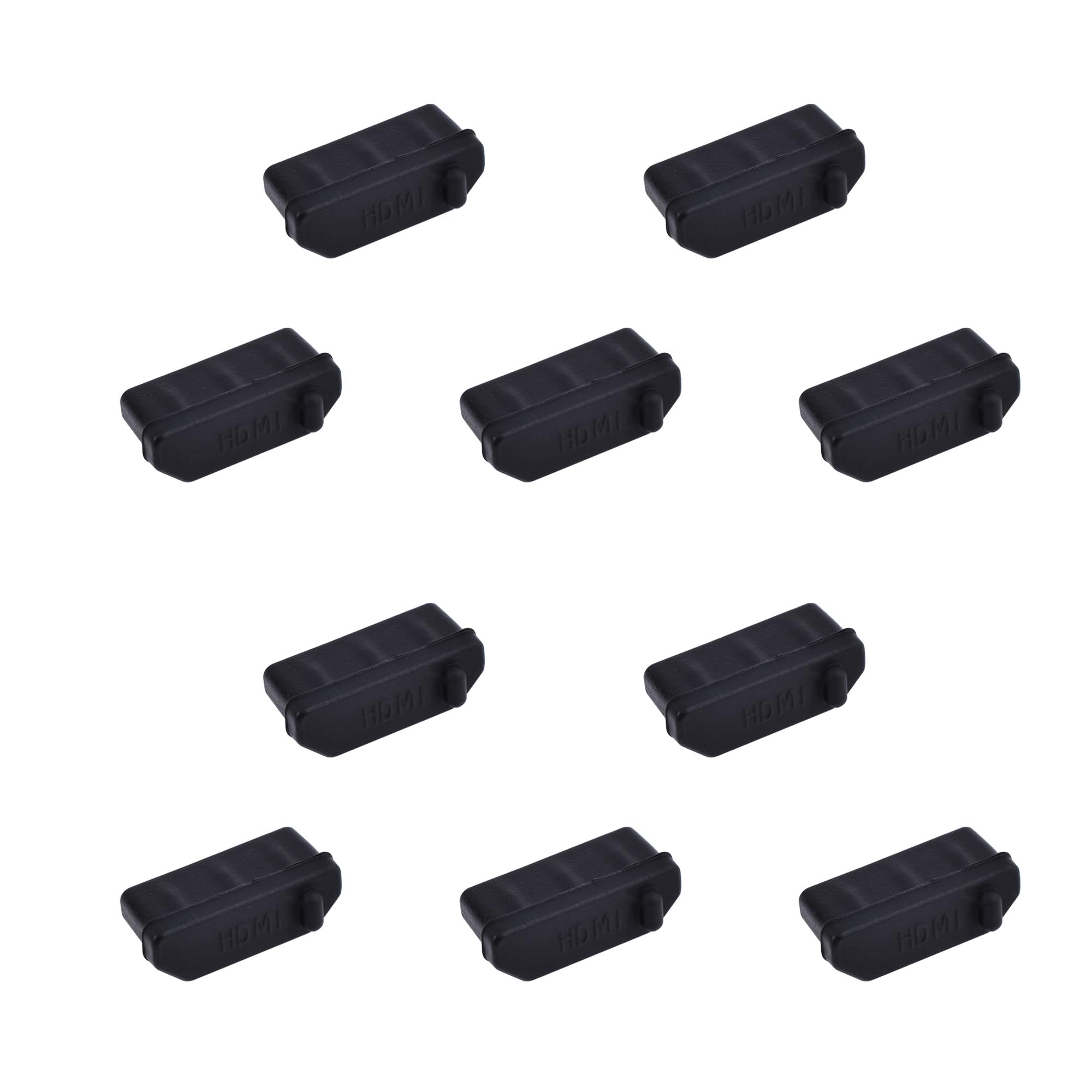 10 PCS HDMI Port Anti-dust Plugs, Silicone Covers Caps Stoppers, Port Protector for TV,Computer, Other Devices, 0.51 x 0.19 (LxW)