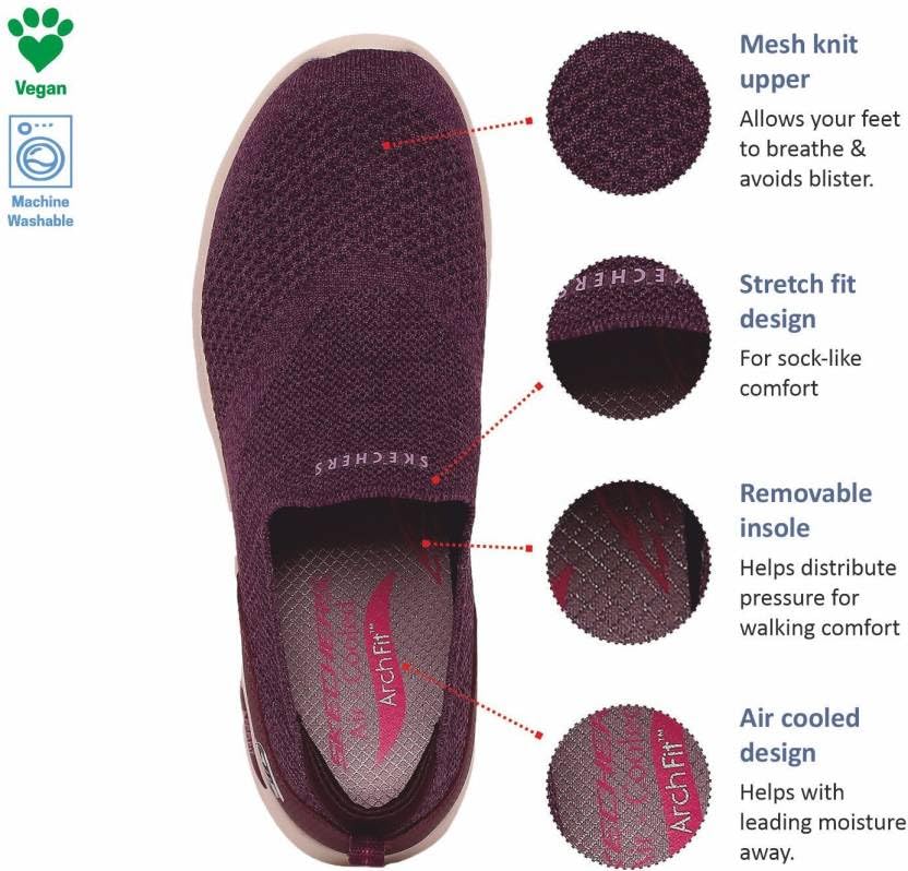 Image of Skechers Women Arch Fit Refine Don't Go Slip Ons