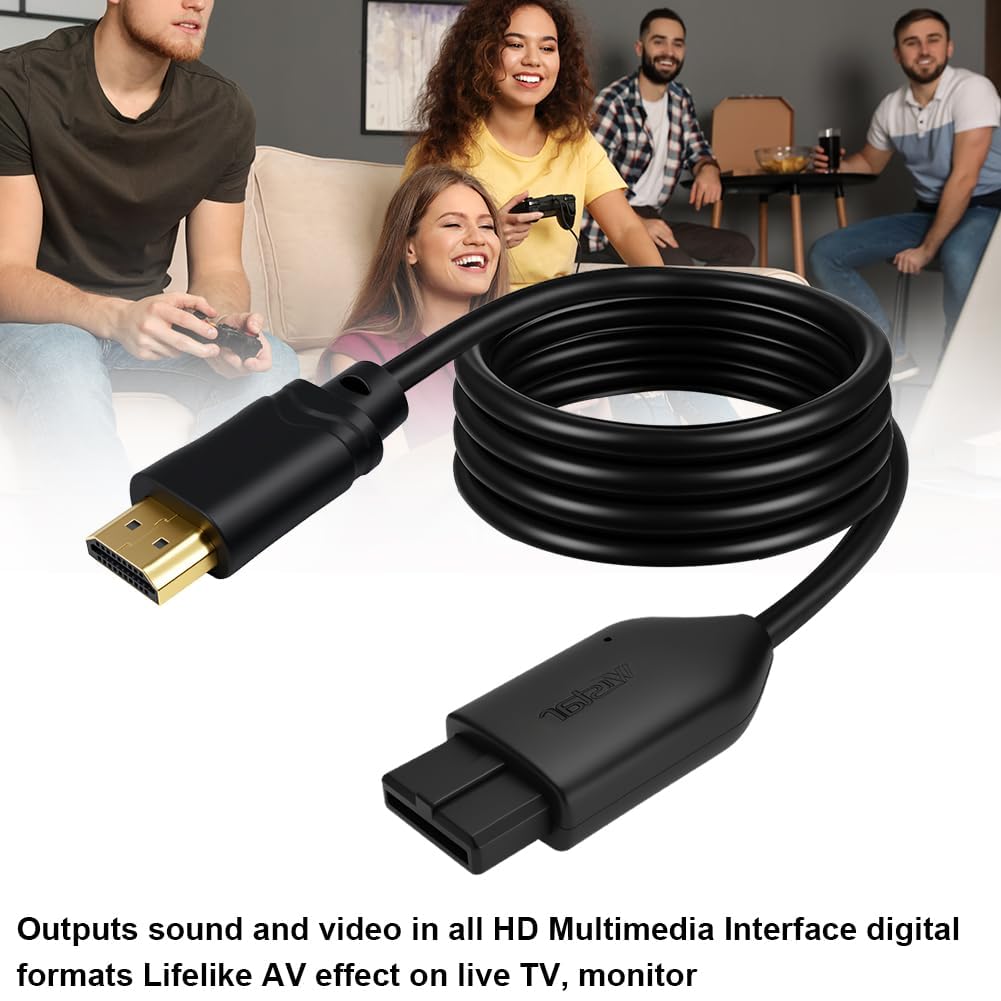AXFEE Convertidor N64 a HDMI, Adaptador N64/SNES a HDMI, Convertidor Audio/Video de Plug and Play, Cable Adaptador Convertidor de Vídeo HD Compatible con N64, SuperSNES y Gamecubehesi — view 5