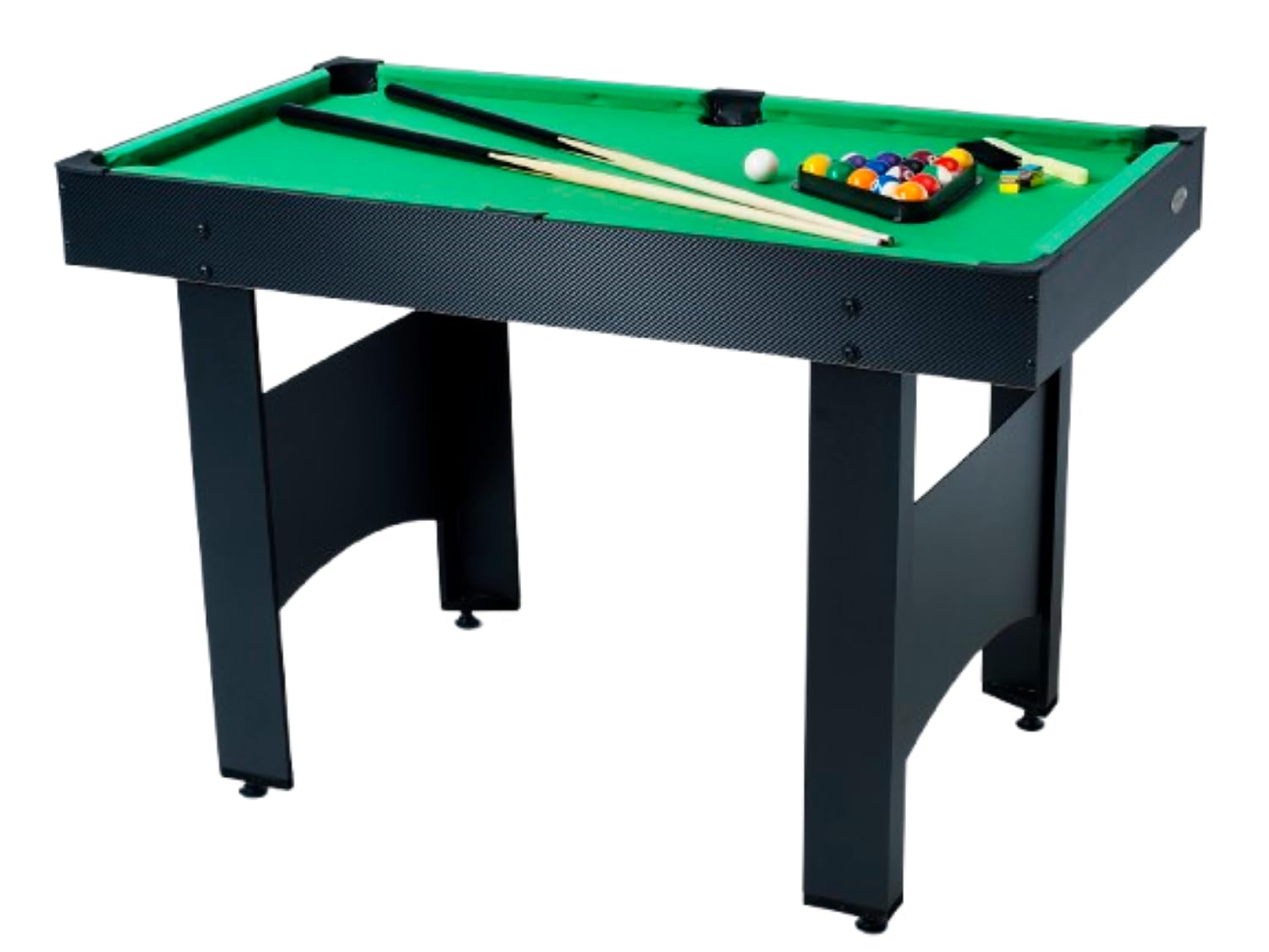 Gamesson UCLA Pool Table - Black/Green, 4 ft | Compact Design, | Complete with Accessories | Ideal for Home Entertainment | Hidden Ball Baskets | Classic Design | Fun for All Ages