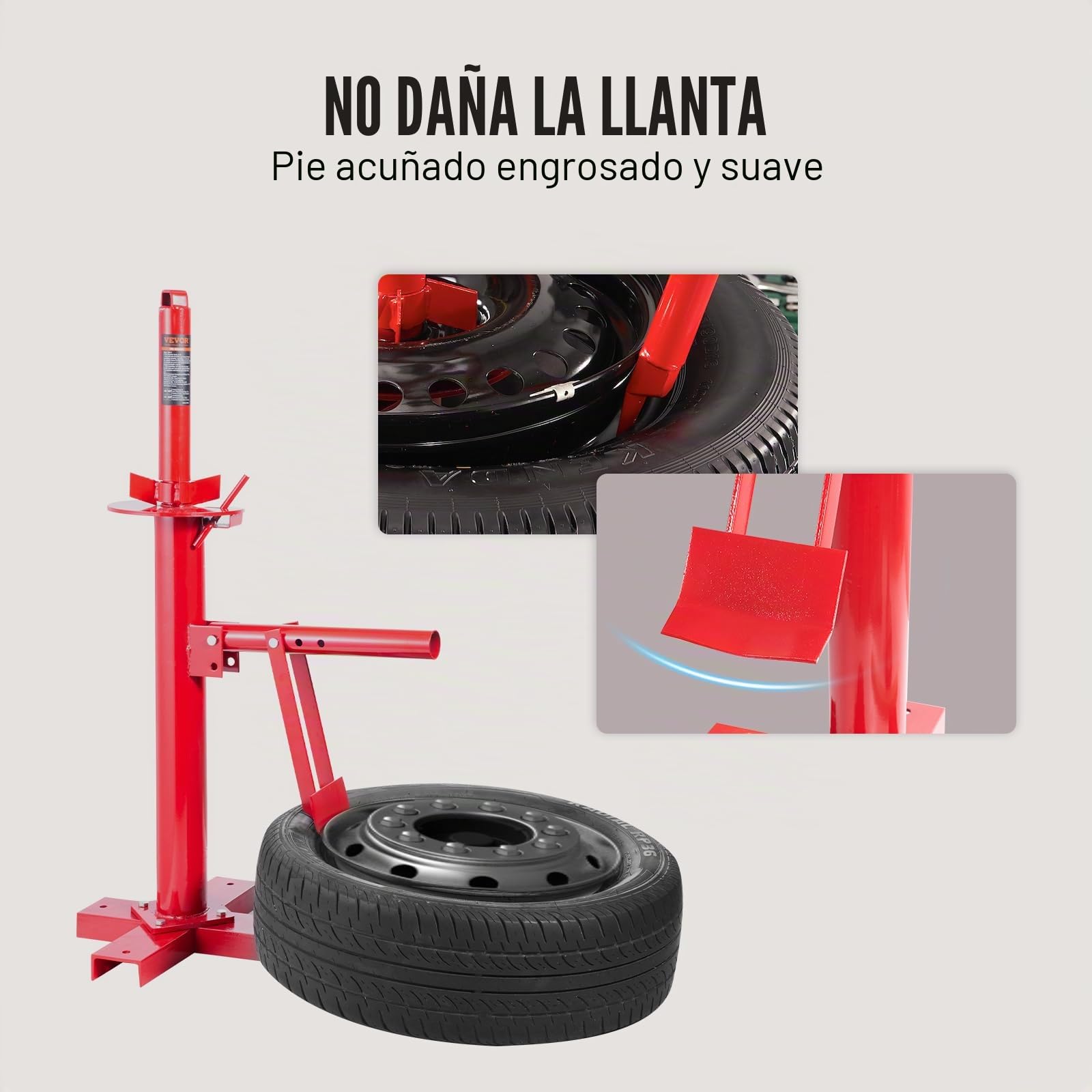 VEVOR Desmontadora de Neumáticos Manual 203-406 mm Herramienta de Desmontadora de Neumáticos de Acero 46×38×94 cm a Prueba de Óxido sin Dañar Llanta para Montar y Desmontar Neumáticos de Coche Camión
