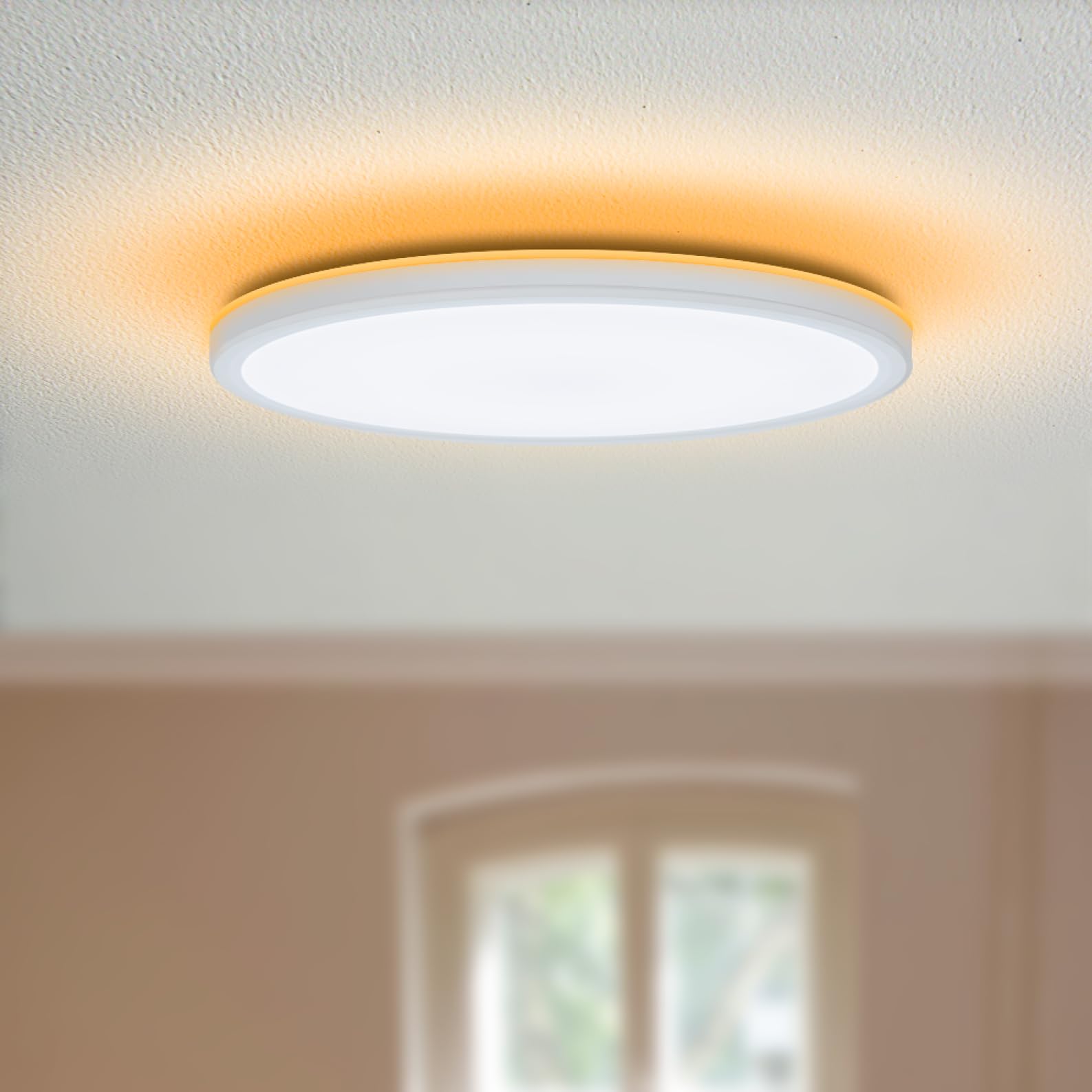 LED ATOMANT 2x Plafonnier LED Rond Bluetooth 30cm 24W CCT et Télécommande