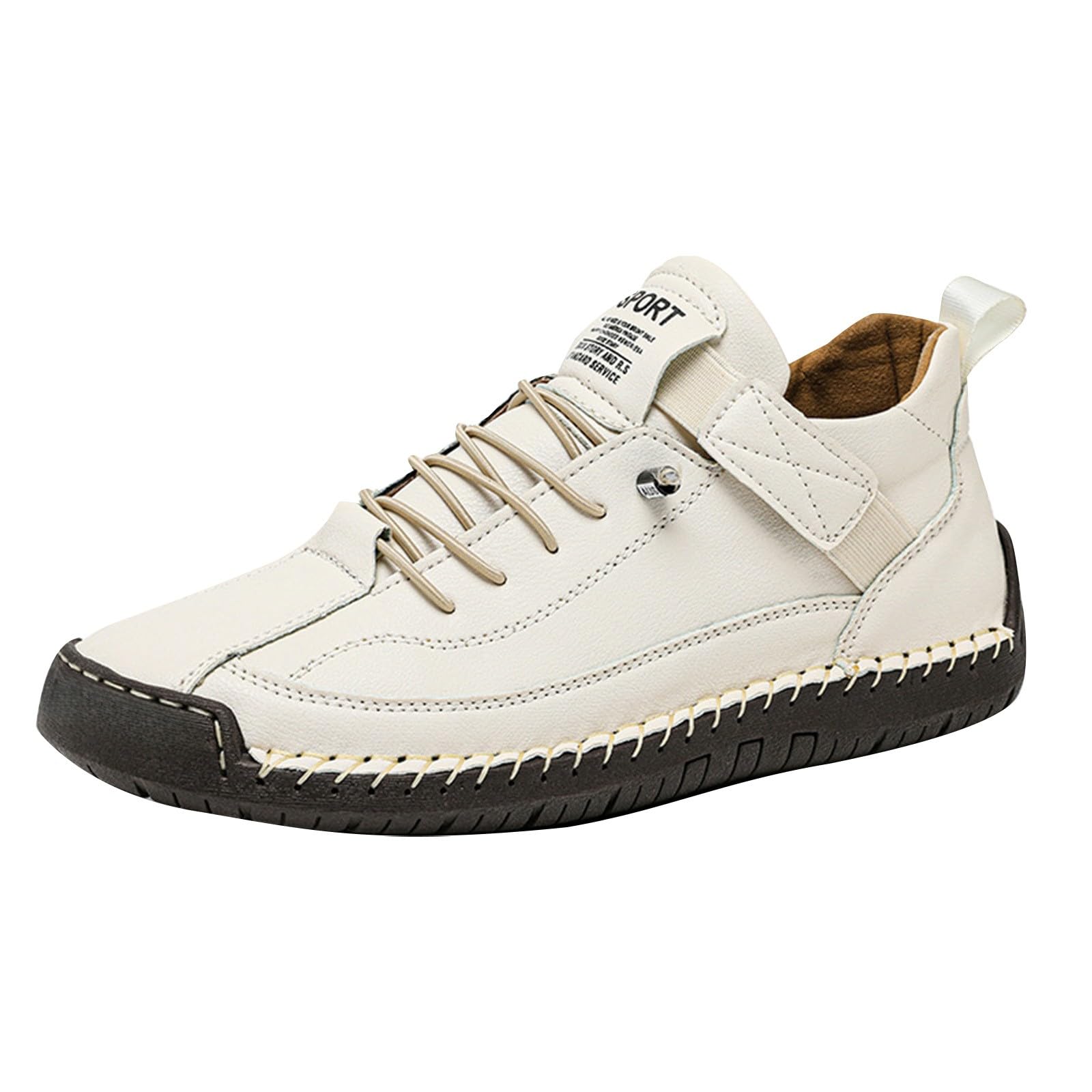 Scarpe da donna a piedi nudi casual slip on scarpe da passeggio vestibilità ampia leggere traspiranti per tutti i giorni calzature da donna grigio, Beige, 36 EU