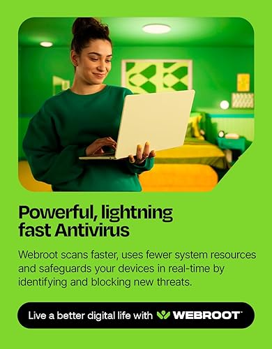Miniatura 9 de Webroot Premium 2023 with Allstate Identity Protection -Antivirus and Internet Security Software, Advanced Dark Web Monitoring, Password Manager