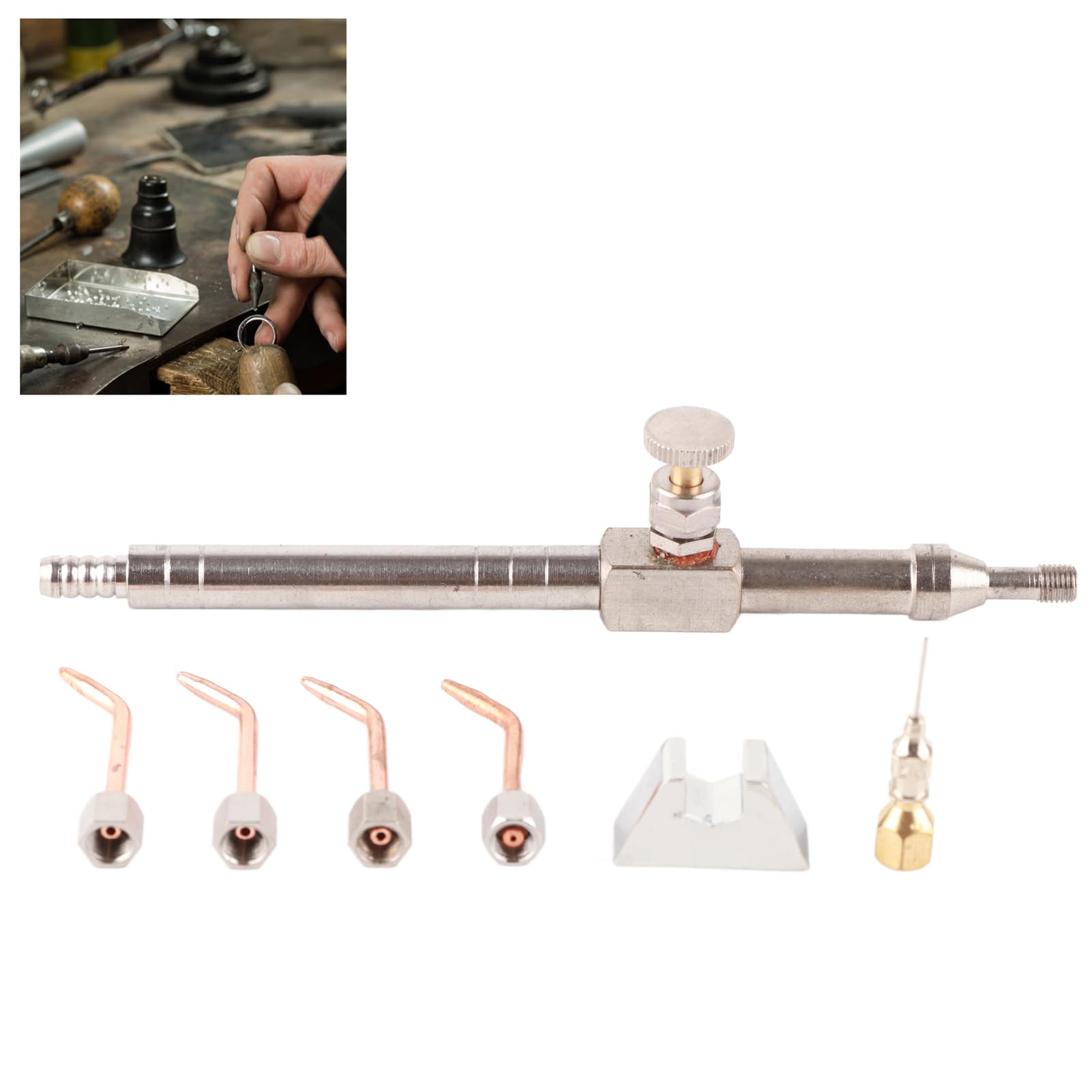 Professional Jewelry Welding Soldering Torch with 4 Tips High Quality Metal Material for Jewelry Making Processing