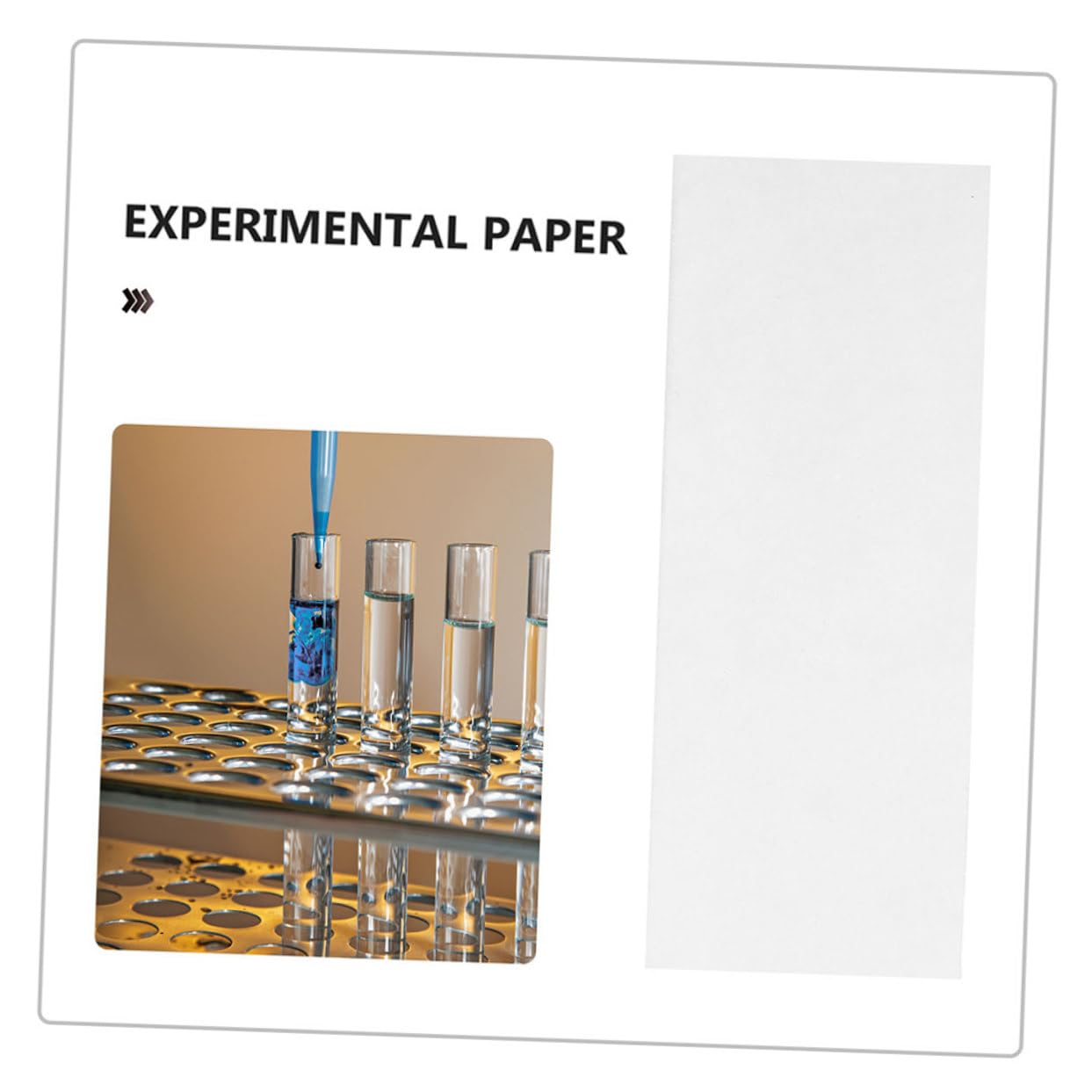 iplusmile 5000 Pezzi Esperimento con carta assorbente carta assorbente da laboratorio carta assorbente per esperimenti carta per la pulizia del laboratorio strisce di carta di prova bianca