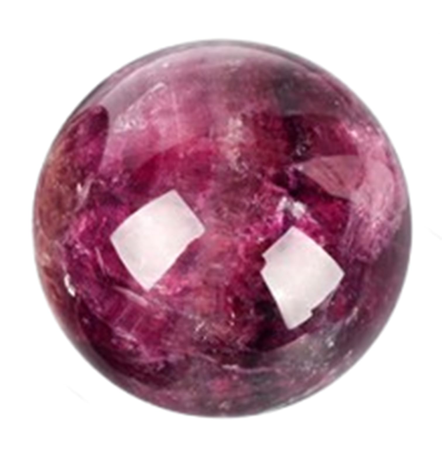 PKNVKZIDK 60mm, Purple Fluorite Quartz Crystal Ball, Amethyst Divination Sphere, Stone Decorative Orb for Home Decor Gifts