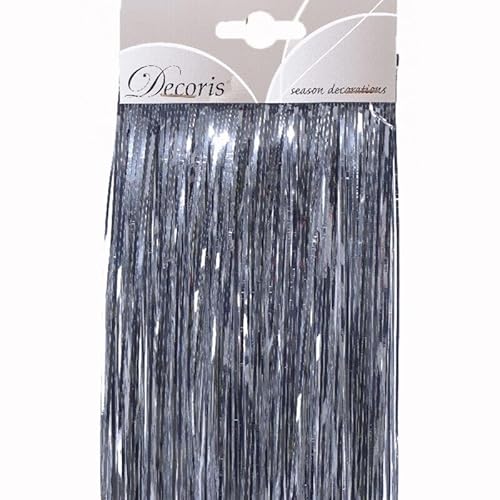 SKYTE® Foil Christmas Lametta Decorative Tinsel Strands Xmas Decoration Garland Angel Hair Tinsel Curtain Shiny Christmas Party Indoor and Outdoor Decorations 50cm (Silver) SKYTE® Foil Christmas Lametta Decorative Tinsel Strands Xmas Decoration Garland Angel Hair Tinsel Curtain Shiny Christmas Party Indoor and Outdoor Decorations 50cm (Silver)