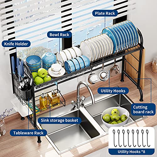 MOUKABAL Dish Drying Rack - 34% Off Stainless Steel Over Sink Rack