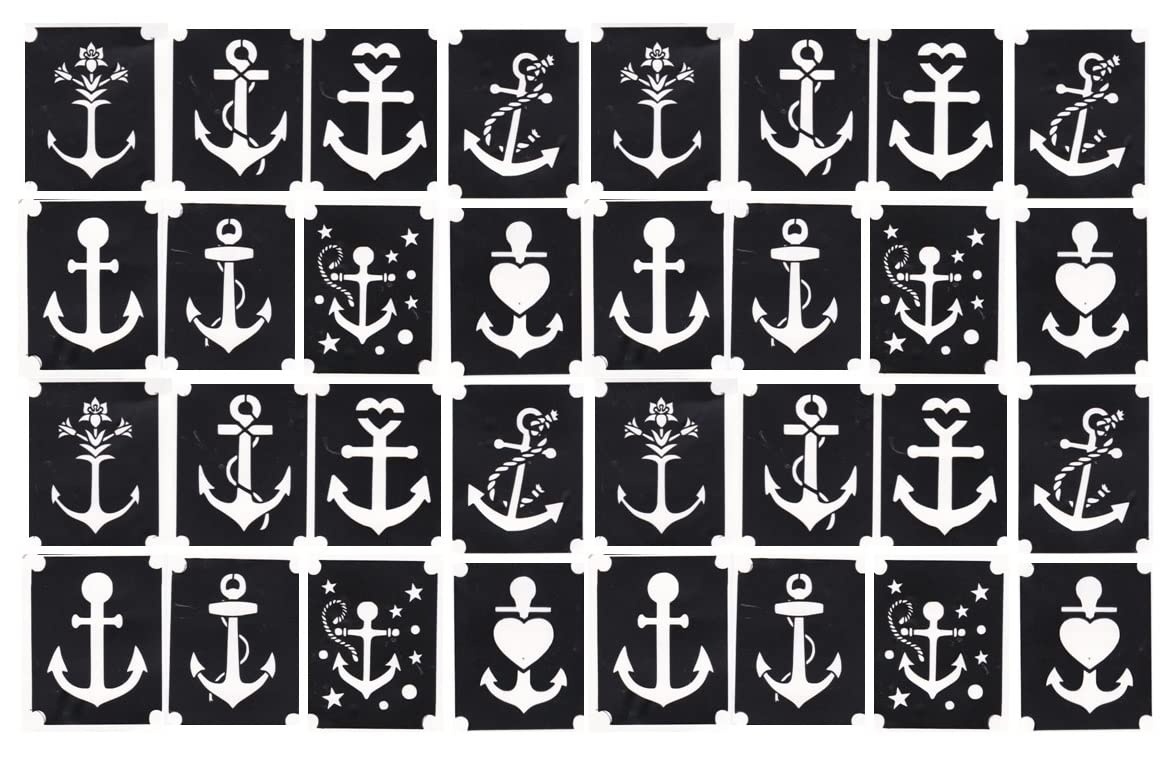Kaz Creations Anchor Tattoo Stencils At Sea Anchor Collection (Anchor Tattoo Stencils)
