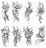 ARYU 6枚使い捨て水転写模造タトゥー