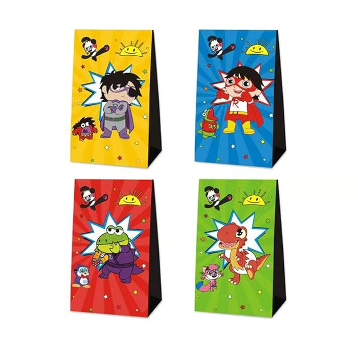 Buy 24 Packs Ryan's World Party Gift Bags, Ryan's World Candies Bags
