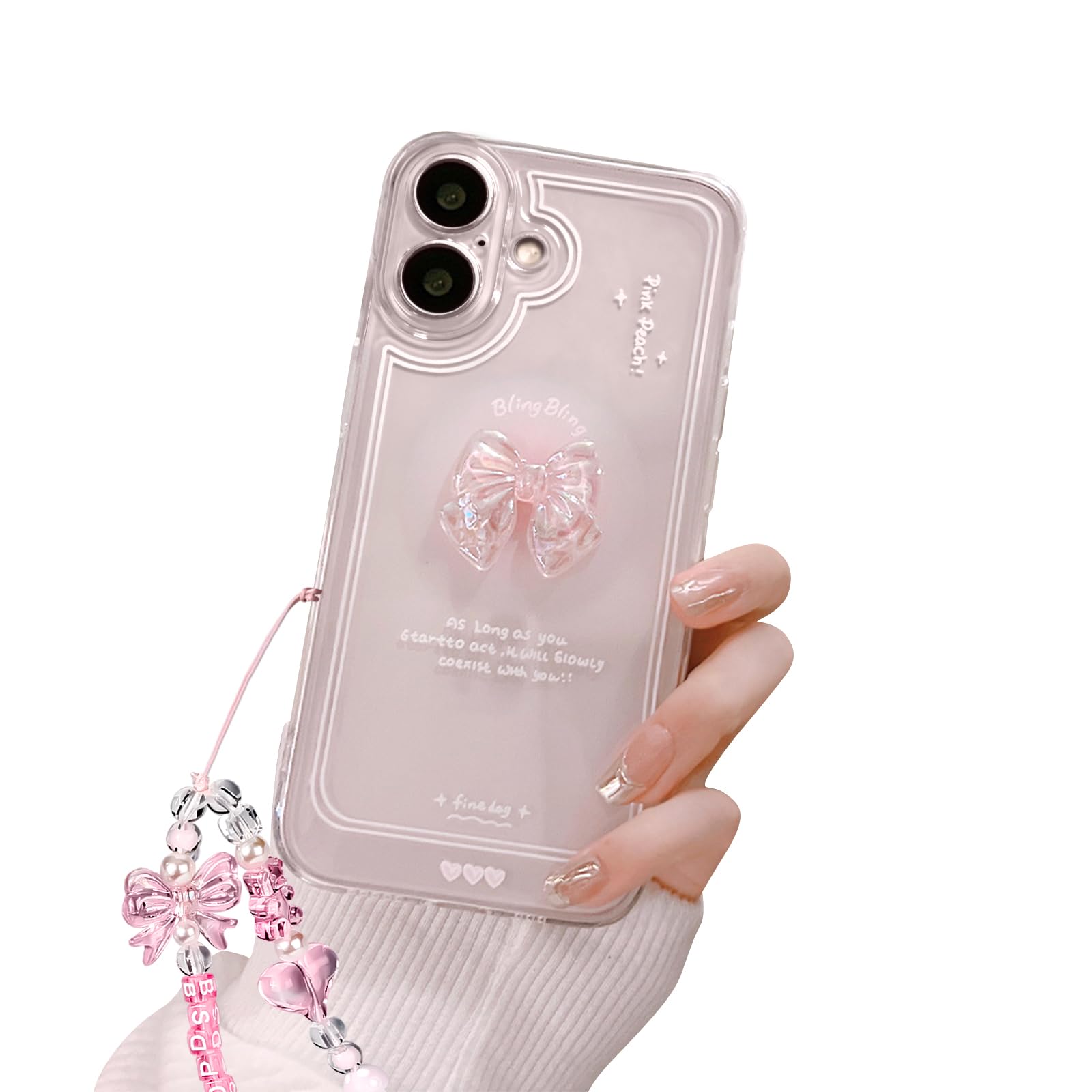Amazon.com: Reownest Compatible for iPhone 16 Plus Cute 3D