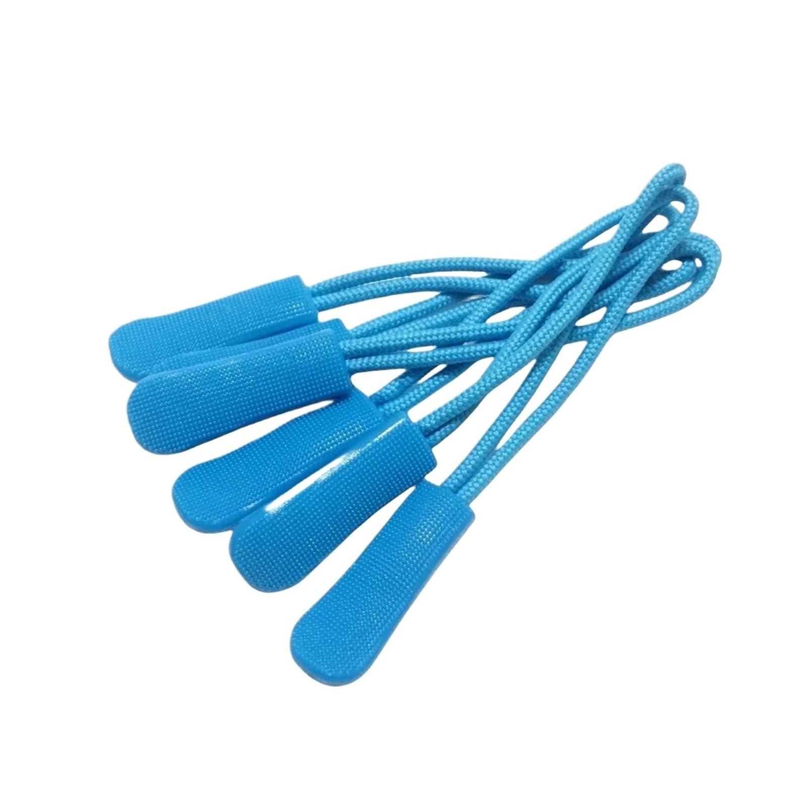 Zipper Pull Replacement Parts, Zipper Pull Tab 100 pcs Multicolor Cord Strap for Apparel Accessories(Sky Blue)