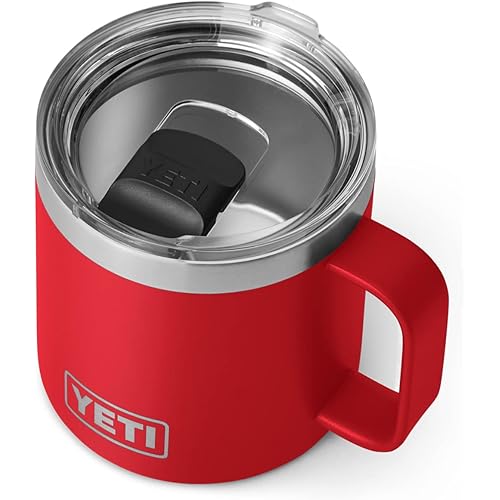 YETI Rambler 14 oz Mug, Vacuum Insulated, Stainless Steel with MagSlider Lid, Stainless