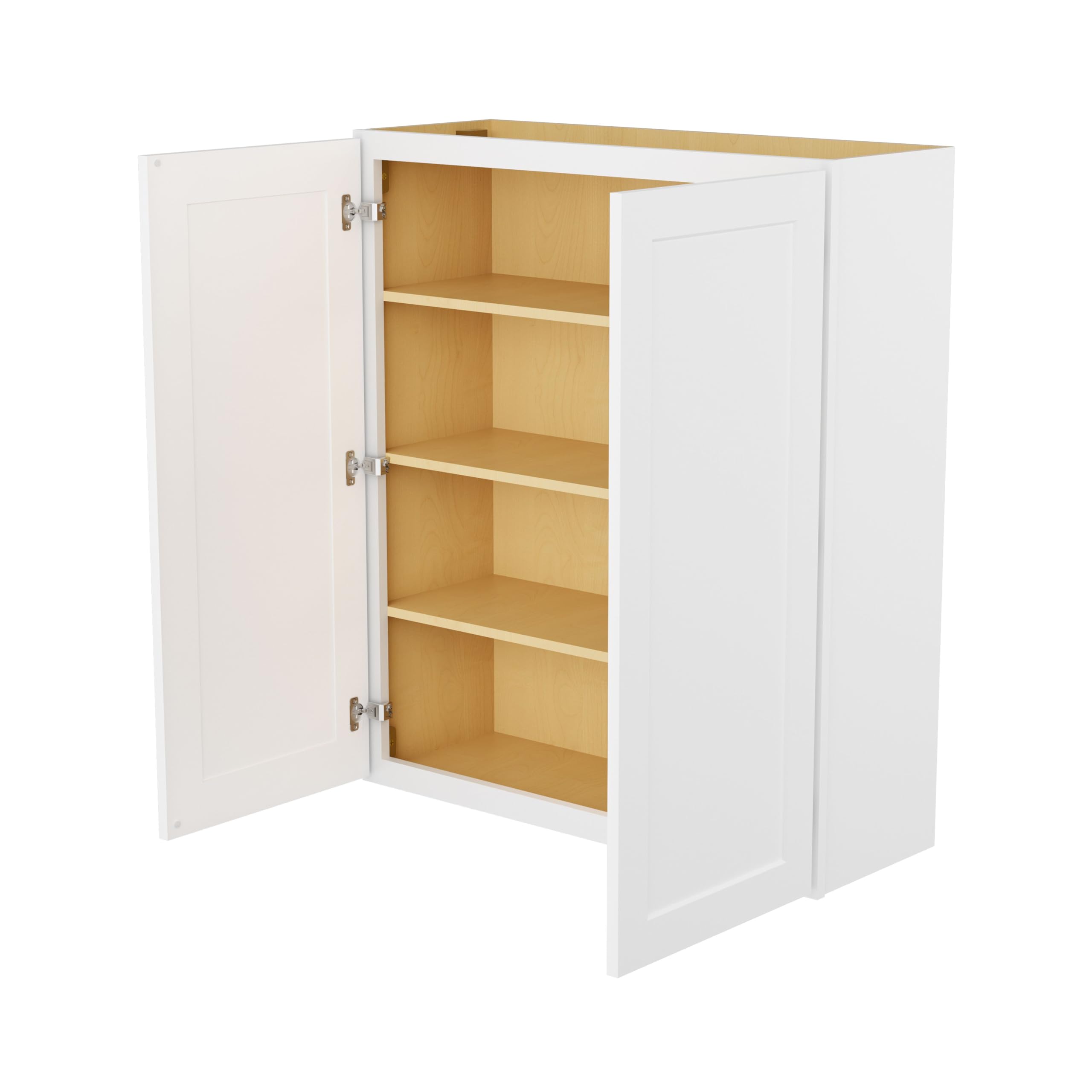 Furinno Shaker 4-Tier Wall Kitchen Cabinet, 2-Door, White