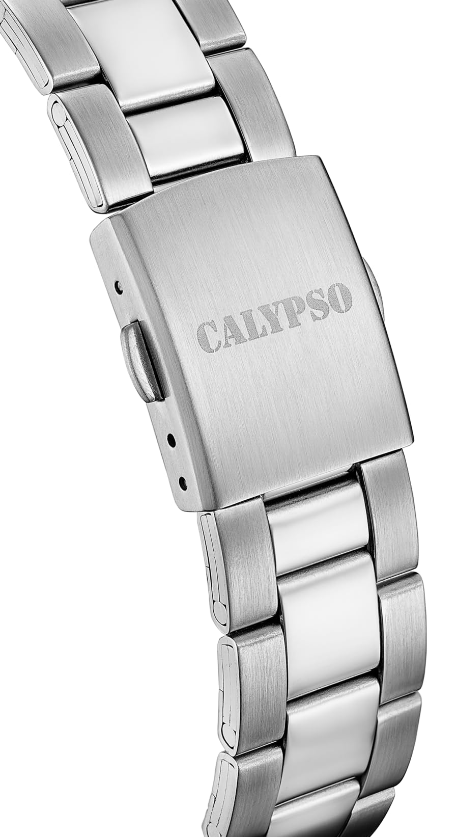 CALYPSO Reloj Hombre Analógico de Acero Inoxidable 316l Plateado