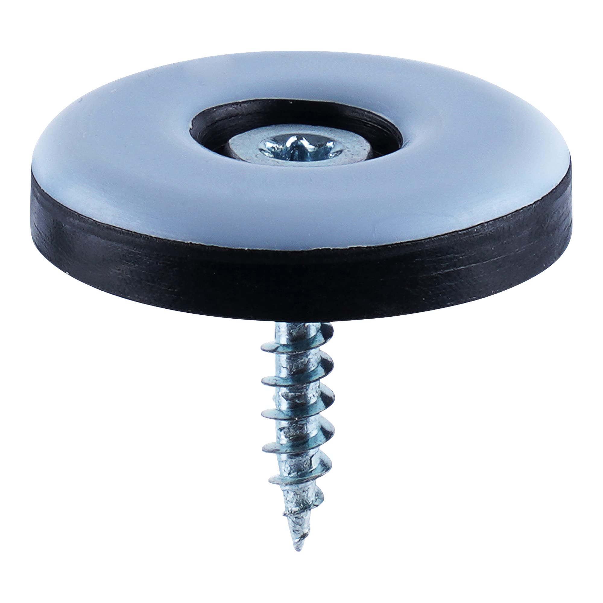 GLEITGUT 4 x teflon ladder om te schroeven hoekig 25 x 25 mm - PTFE meubelglijders - 5 mm dik