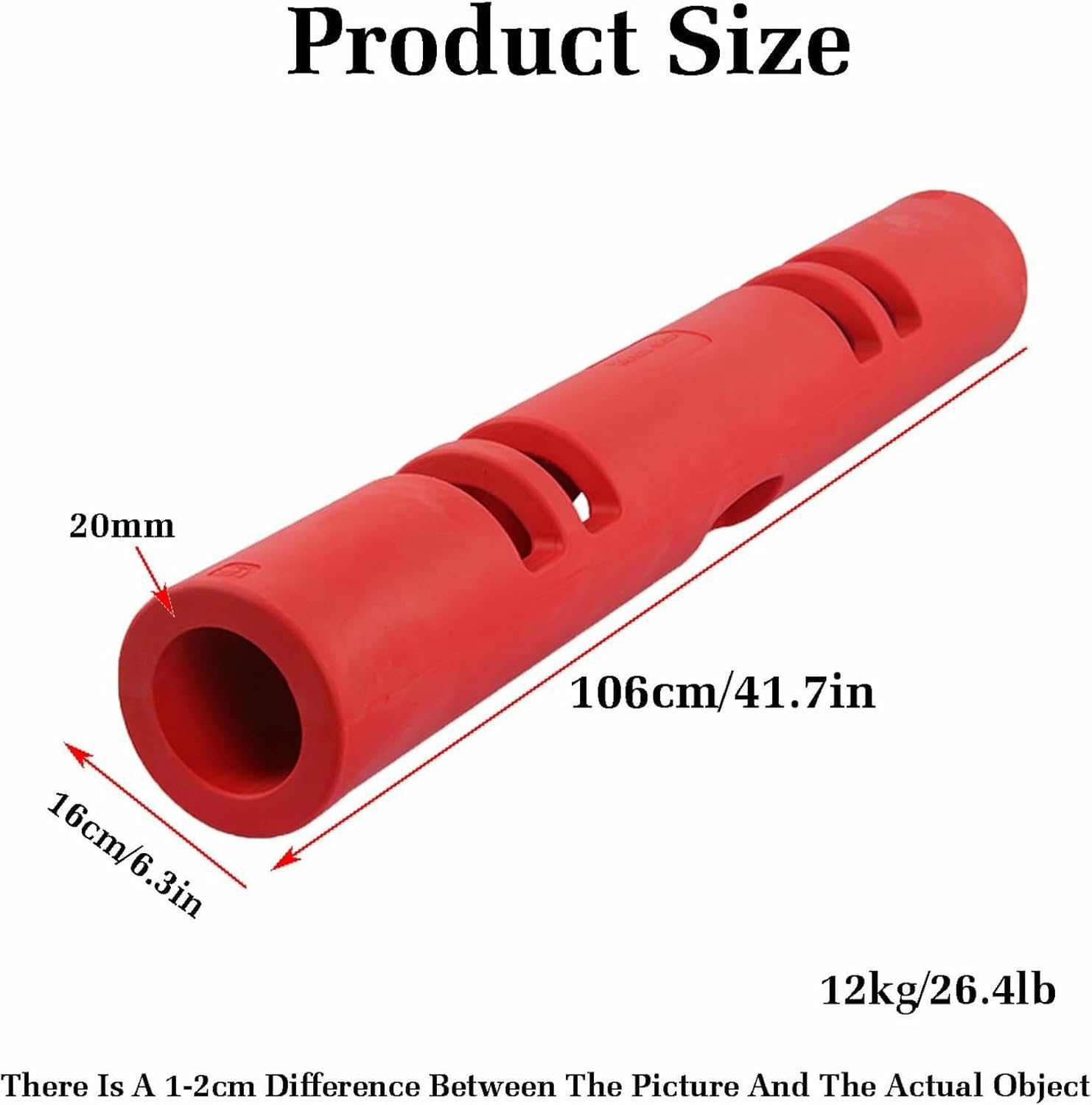 12kg Weight-Bearing Strength Training Bucket,Training Fitness Tube,Yoga Strength Training Cylinder Yoga Column,for Loaded Movements in The Home Gym