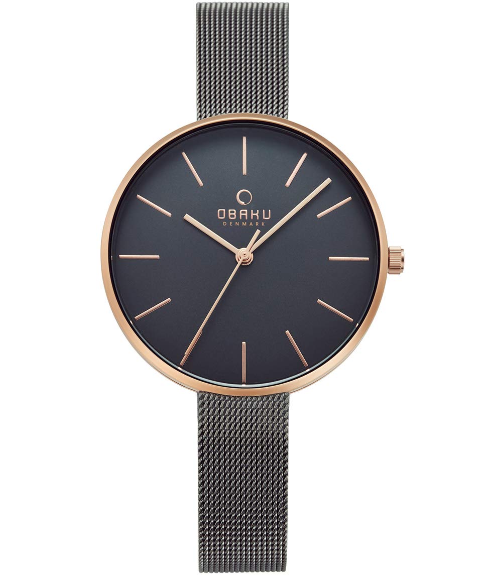 ObakuViol Granite Analog Grey Dial Women's Watch-V211LXVJMJ