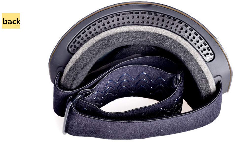 Ski Snowboard Lunettes Anti-buée, lentille magnétique Double Couche pour faciliter Le Remplacement, avec la myopie et de Ventilation, adapté pour Les skieurs de Descente de Ski,Noir