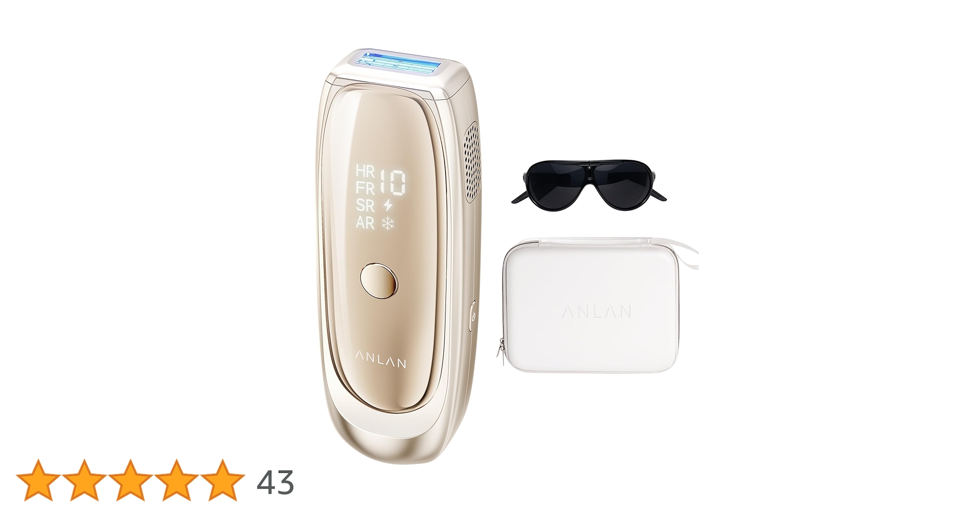 【新品未使用】ANLAN 脱毛器 Zap ブラウンゴールド IPL光脱毛器 Amazon | 【TV紹介✕美人百花ムダ毛ケア部門NO1】ANLAN 脱毛器