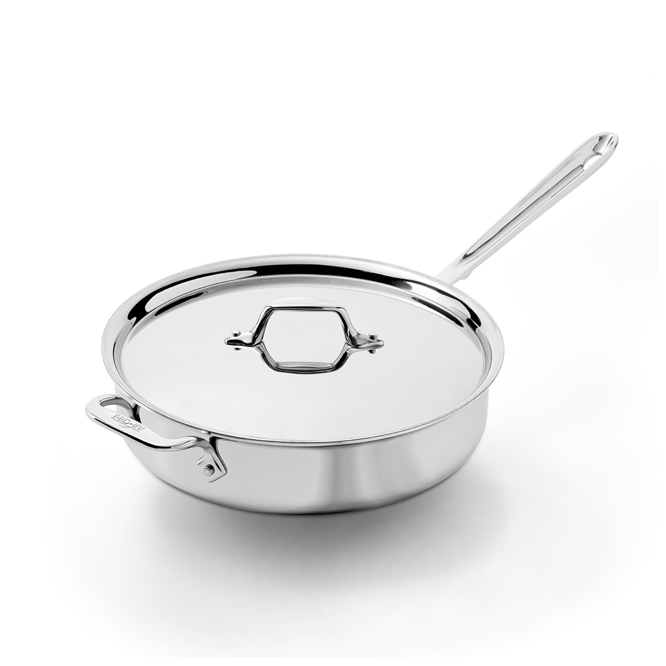 All-Clad D3 Stainless Steel 4 Quart Saute Pan with Lid