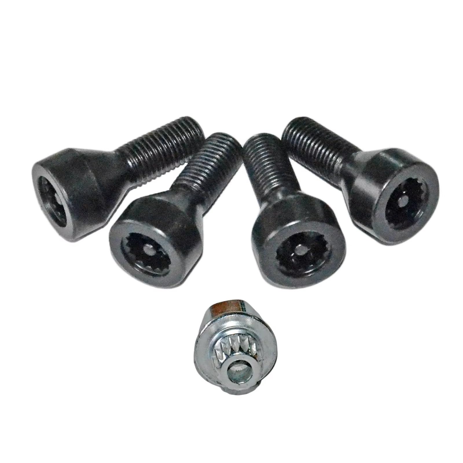Bulloni Ruote Set Bulloni Antifurto Ruote Auto Neri Parti 36136786419 Compatibile Con BMW Per 323i 1998-2000 Per 325Ci 2001-2006 Per 328i 1996-2000.