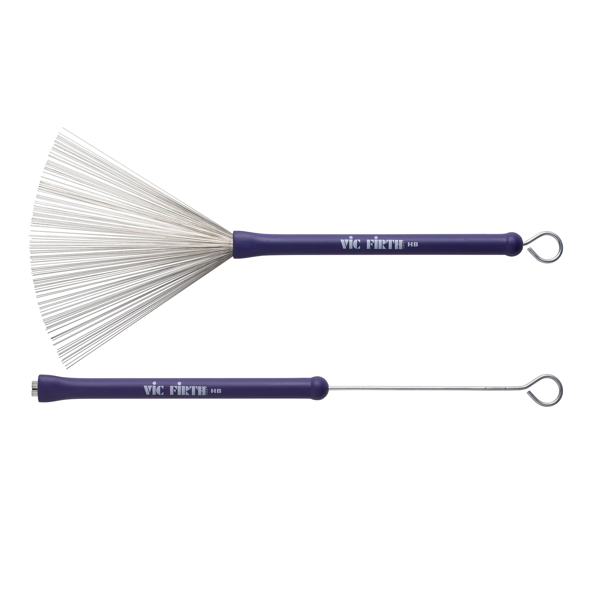 Vic Firth PVF HB Balais + Rod en Acier Heritage