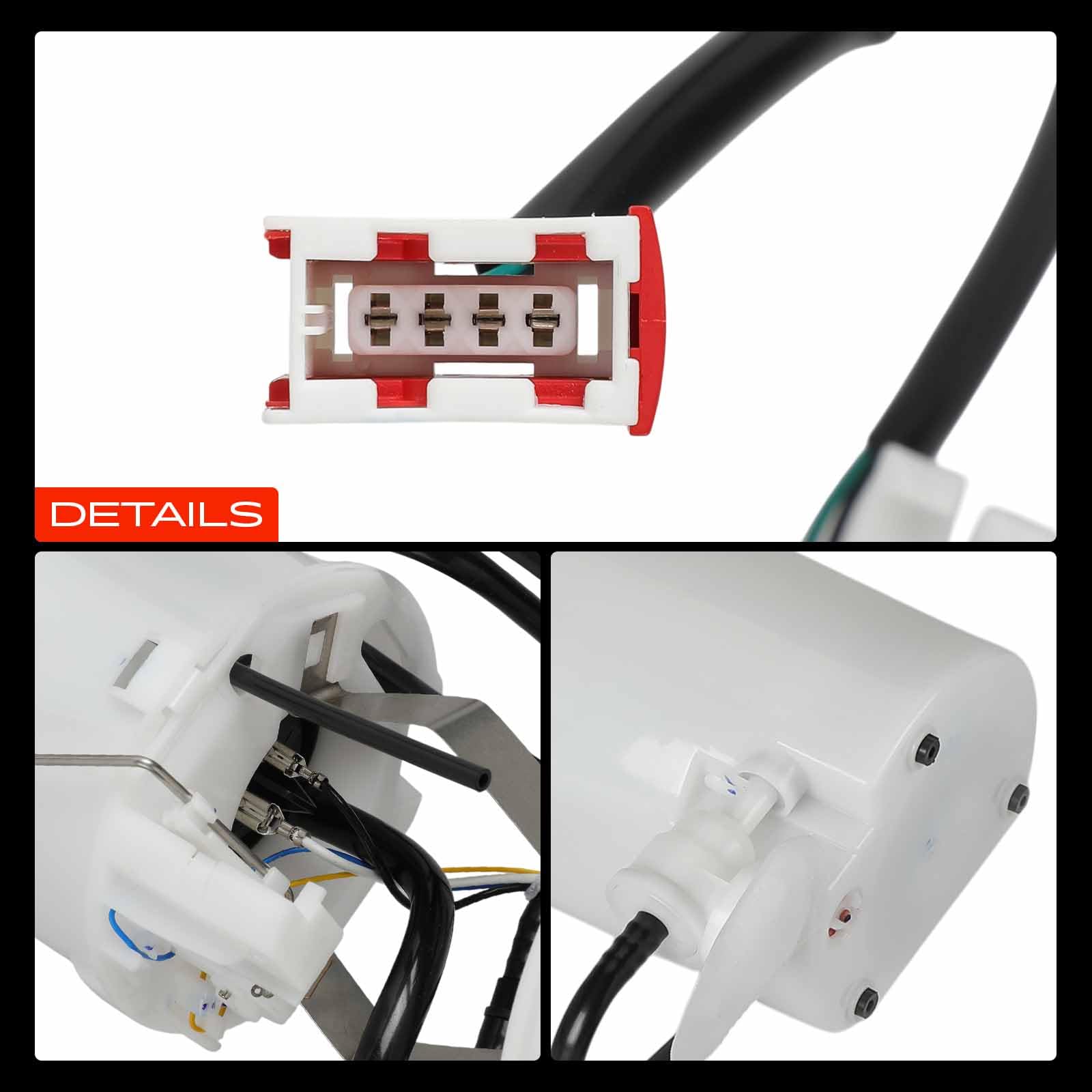 Frankberg Bomba de combustible bomba de gasolina conjunto de módulos de | sin sensor de presión, 4 pines, 30587015; Compatible con: 900 II Coupé, 900 II Cabriolet, 9-3 YS3D, 900 II