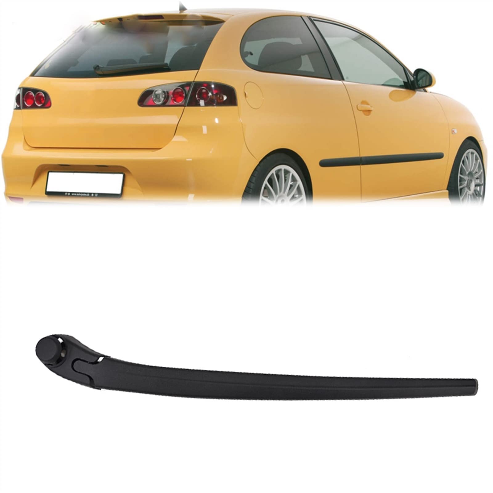 Brazo del limpiaparabrisas trasero Seat Ibiza 6L para solucionar el mal barrido de lluvia
