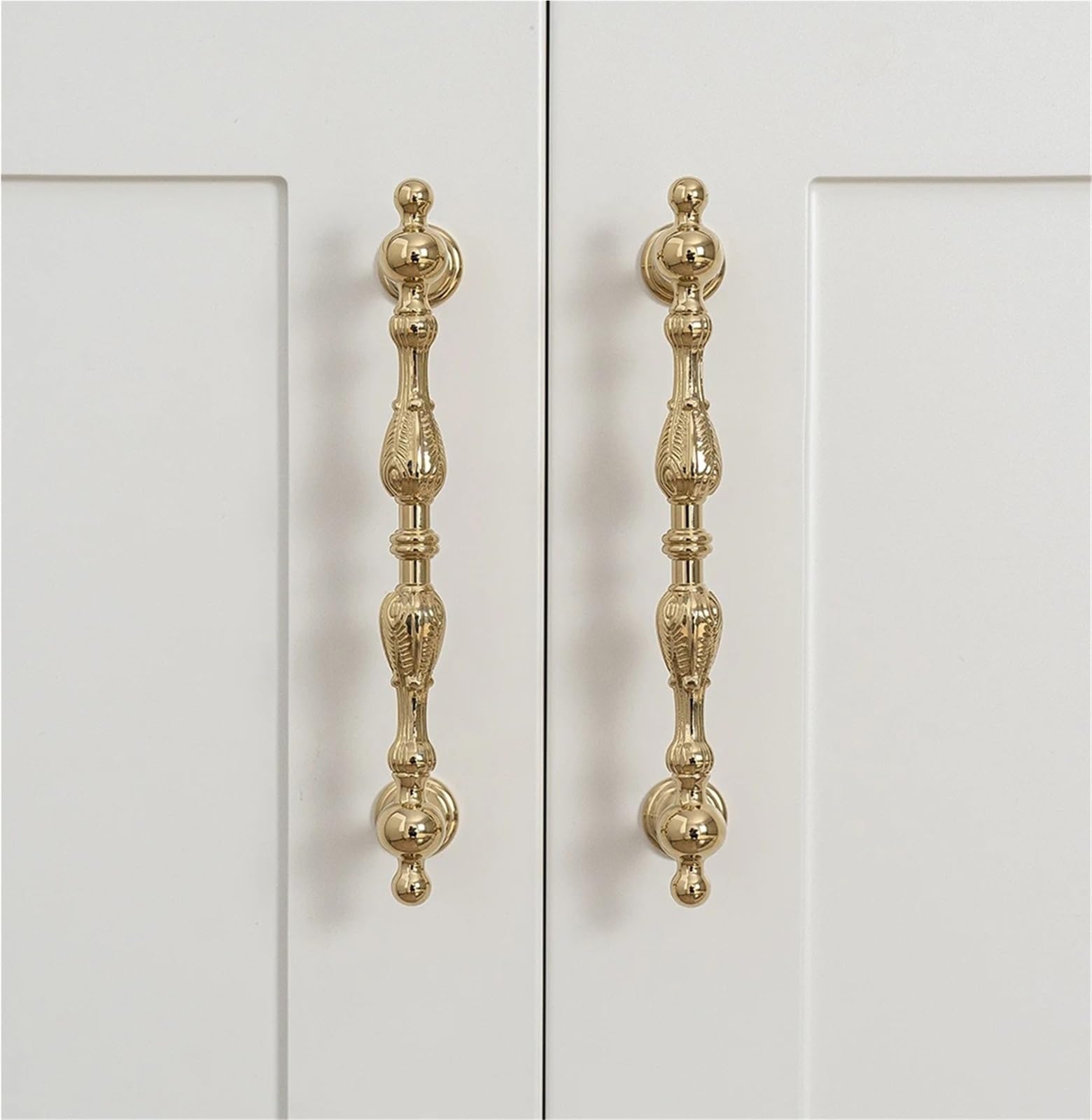 Maniglie in ottone vintage per armadietti da cucina di lusso europei, pomelli per mobili, cassetti, camera da letto, armadio (6203-128-PVDJ)