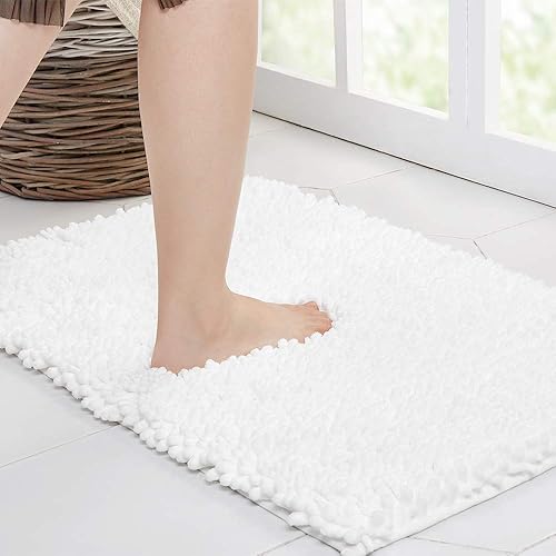 Miniatura 8 de Walensee Alfombra de contorno de baño antideslizante para inodoro en forma de U (20 x 24 pulgadas, coral) absorbente de agua, súper suave, lanuda de